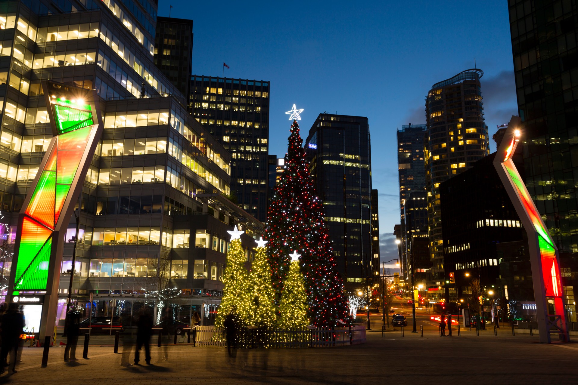 Downtown Vancouver Christmas Tree